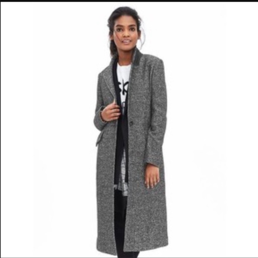 Banana Republic Tweed One Button Jacket